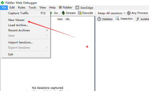 fiddler怎么新建文件?fiddler新建文件方法截图